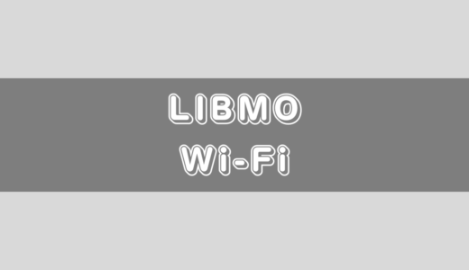 大容量・低価格のLIBMOはWi-Fiルーター(ポケットWi-Fi)向きのMVNO